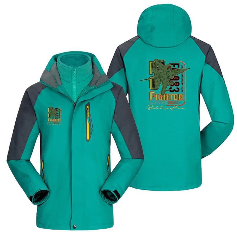 Fighter Machine Designed Thick Skiing Jackets