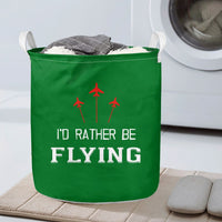 Thumbnail for I'D Rather Be Flying Designed Laundry Baskets