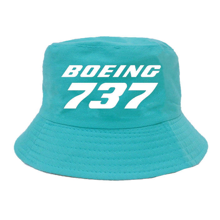 Boeing 737 & Text Designed Summer & Stylish Hats