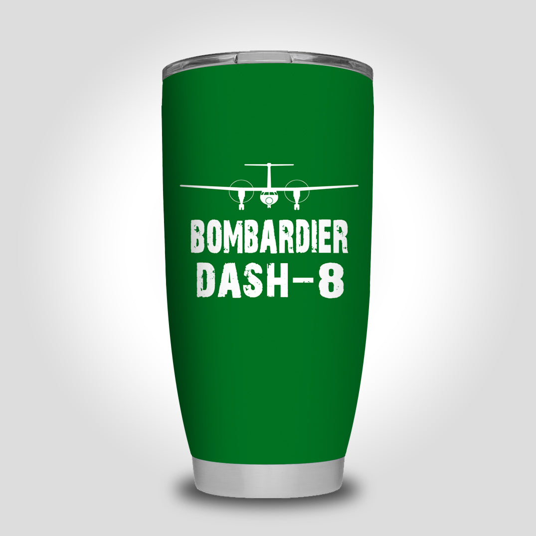 Bombardier Dash-8 & Plane Designed Tumbler Travel Mugs
