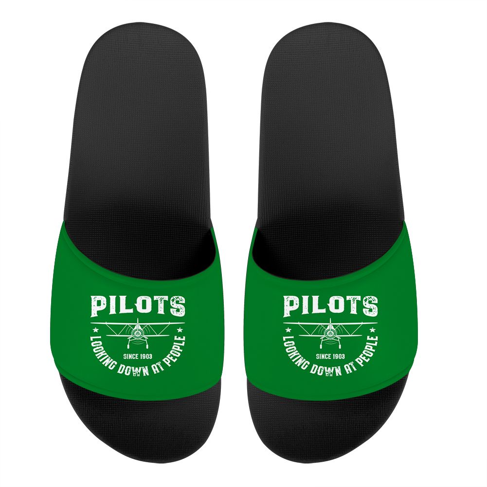 Pilots Looking Down at People Since 1903 Designed Sport Slippers