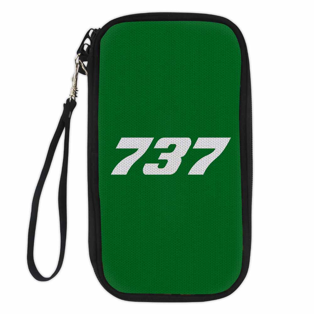 737 Flat Text Designed Travel Cases & Wallets