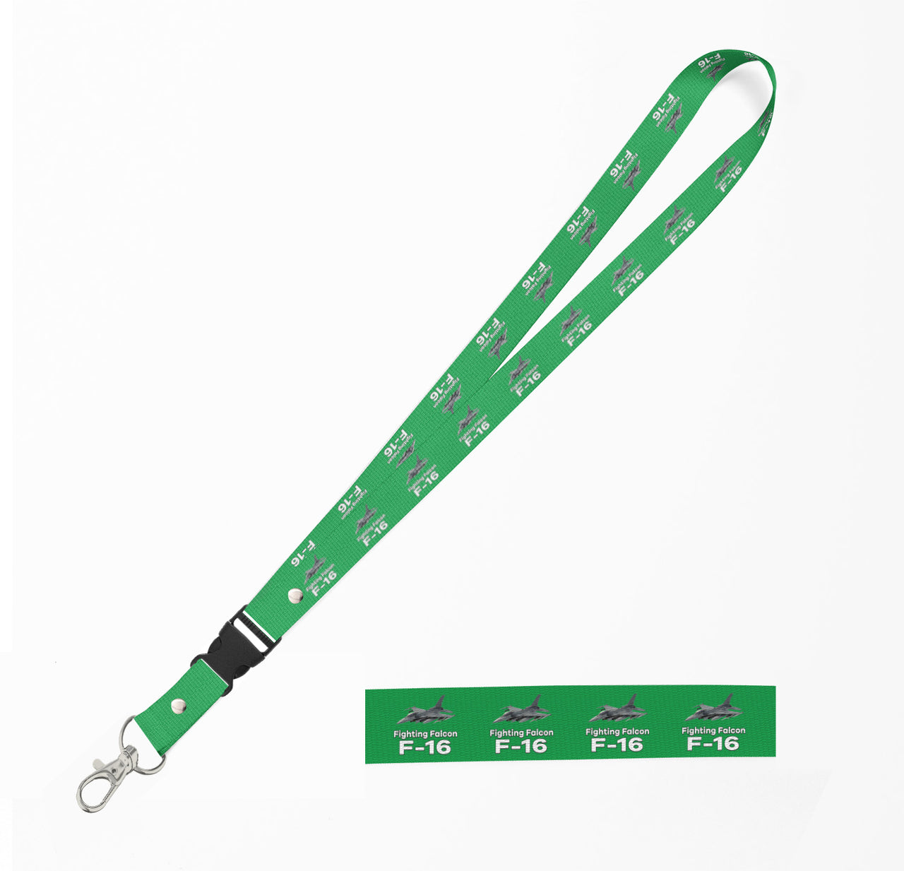 The Fighting Falcon F16 Designed Detachable Lanyard & ID Holders