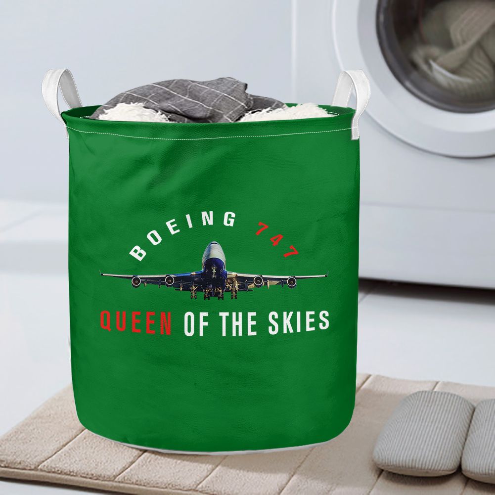 Boeing 747 Queen of the Skies Designed Laundry Baskets