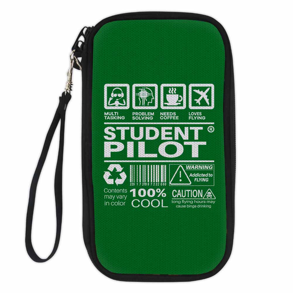 Student Pilot Label Designed Travel Cases & Wallets
