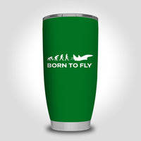 Thumbnail for Born To Fly Military Designed Tumbler Travel Mugs