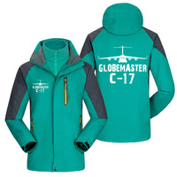 Thumbnail for GlobeMaster C-17 & Plane Designed Thick Skiing Jackets