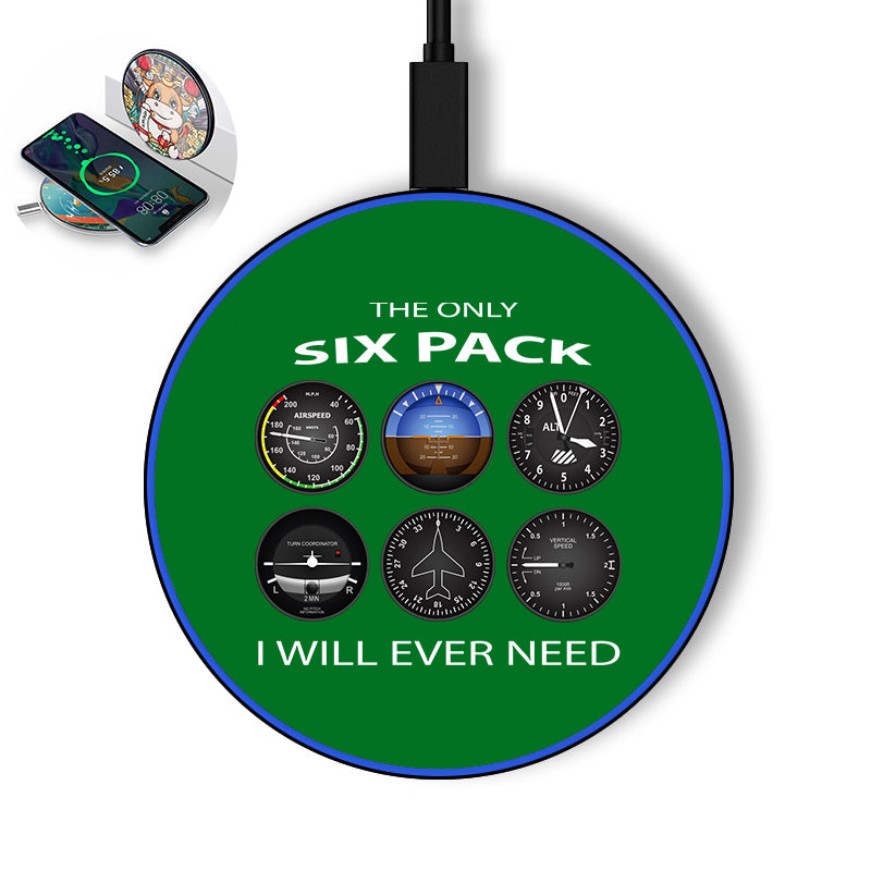 The Only Six Pack I Will Ever Need Designed Wireless Chargers