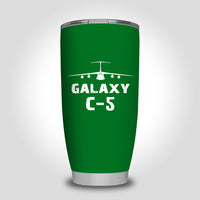 Thumbnail for Galaxy C-5 & Plane Designed Tumbler Travel Mugs