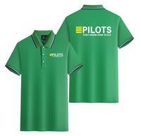 Thumbnail for Pilots They Know How To Fly Designed Stylish Polo T-Shirts (Double-Side)