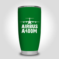 Thumbnail for Airbus A400M & Plane Designed Tumbler Travel Mugs