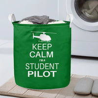 Thumbnail for Student Pilot (Helicopter) Designed Laundry Baskets