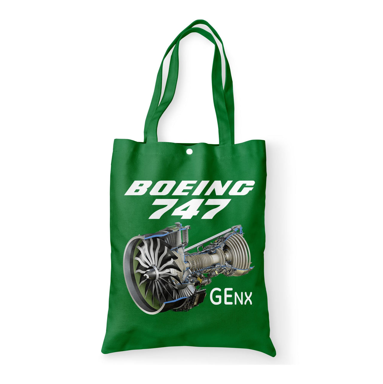 Boeing 747 & GENX Engine Designed Tote Bags