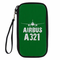 Thumbnail for Airbus A321 & Plane Designed Travel Cases & Wallets