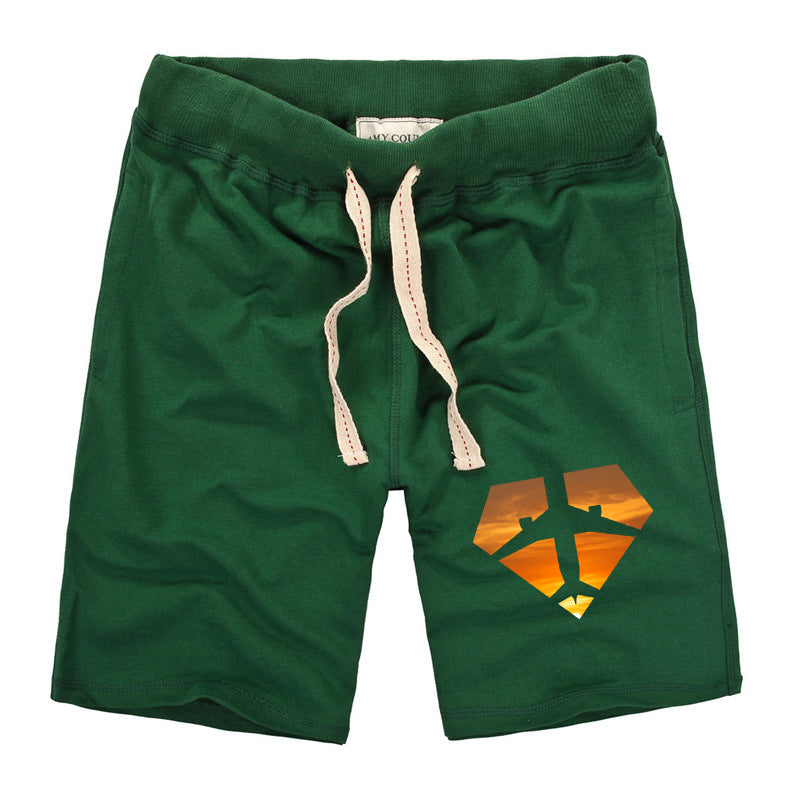 Supermen of The Skies (Sunset) Designed Cotton Shorts