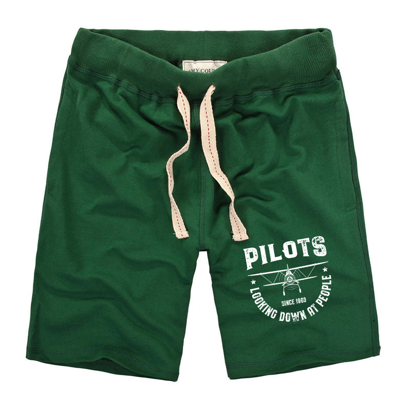 Pilots Looking Down at People Since 1903 Designed Cotton Shorts