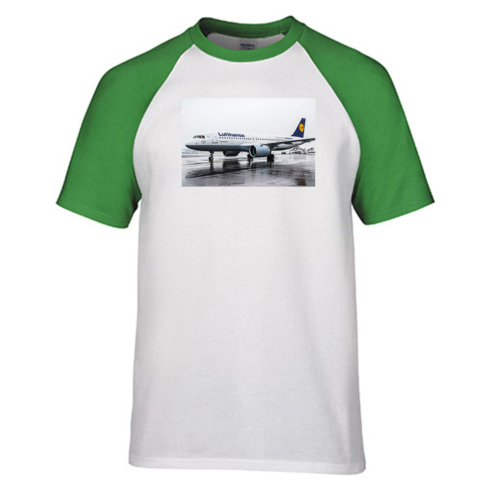 Lufthansa A320 Neo Designed Raglan T-Shirts