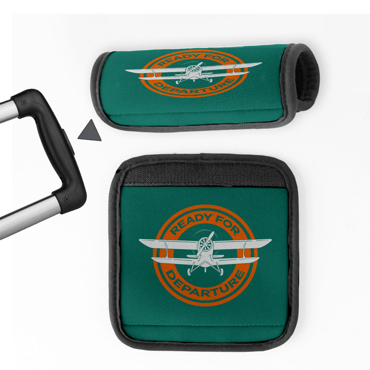 Ready for Departure Designed Neoprene Luggage Handle Covers