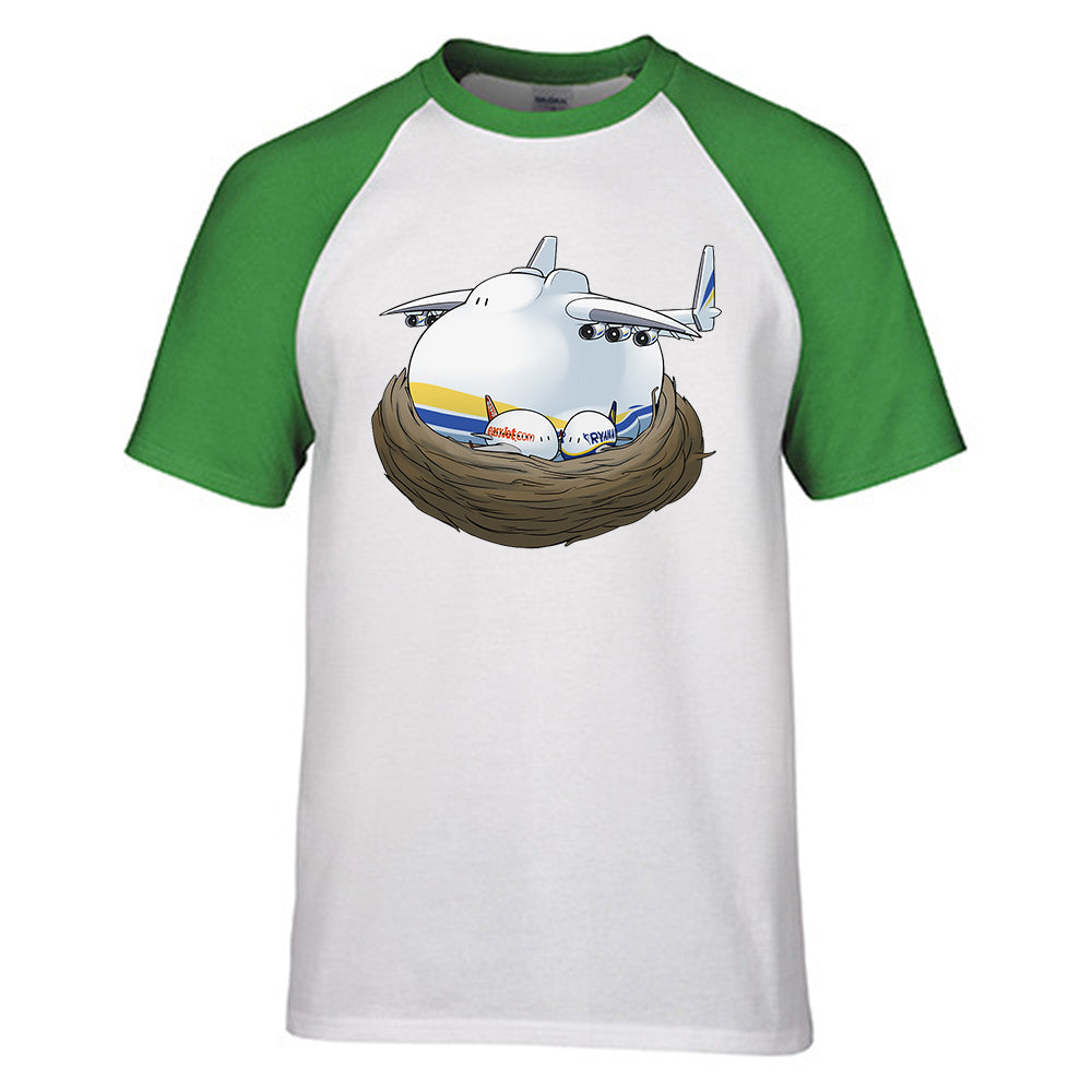 Antonov 225 Nesting Designed Raglan T-Shirts