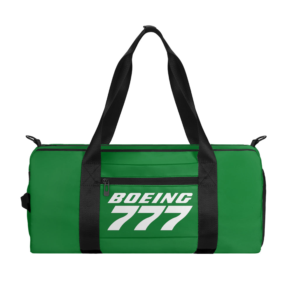 Boeing 777 & Text Designed Sports Bag