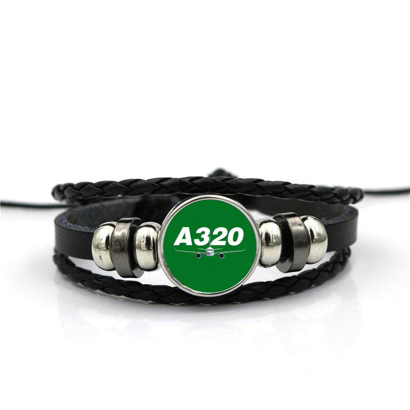Super Airbus A320 Designed Leather Bracelets