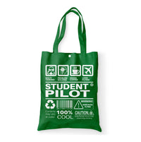 Thumbnail for Student Pilot Label Designed Tote Bags