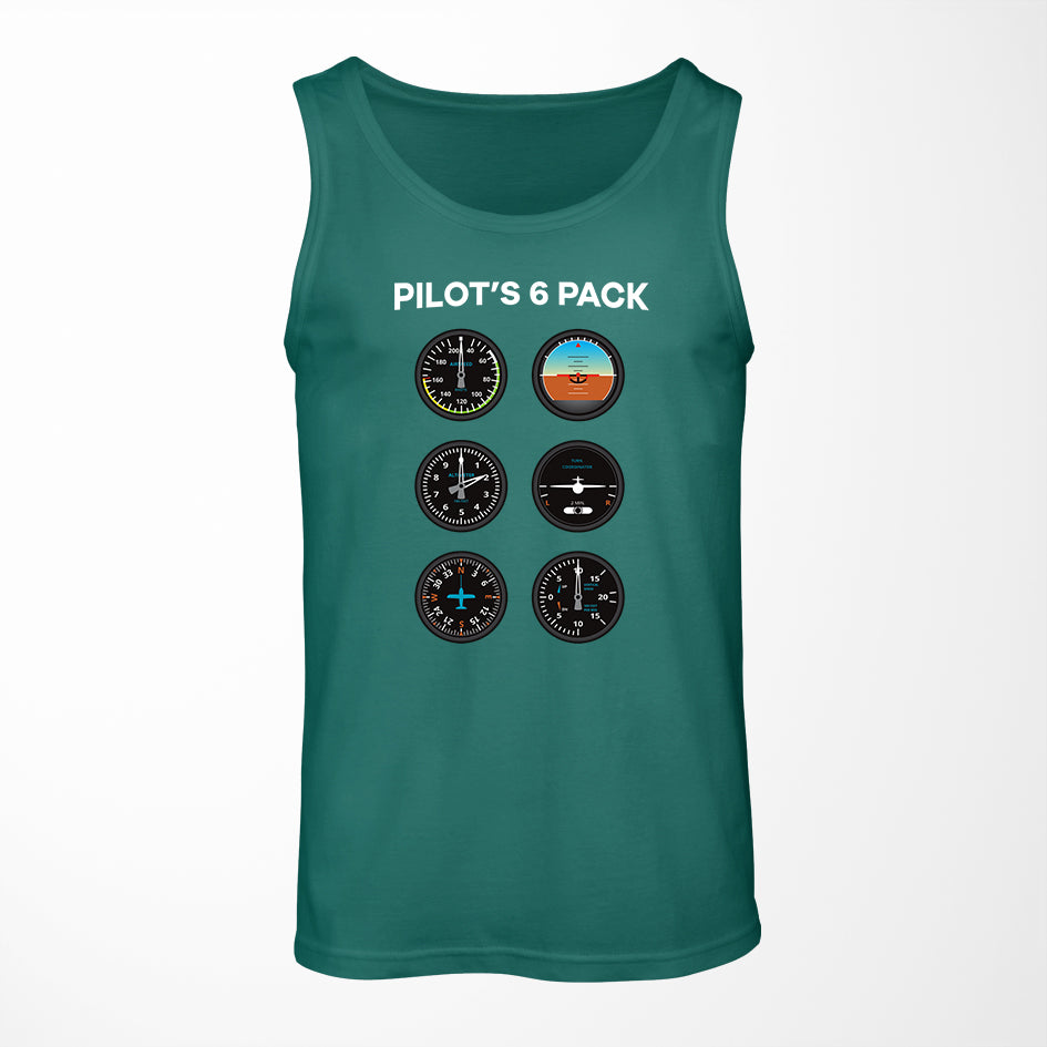 Pilot's 6 Pack Designed Tank Tops