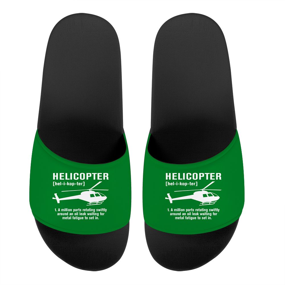 Helicopter [Noun] Designed Sport Slippers