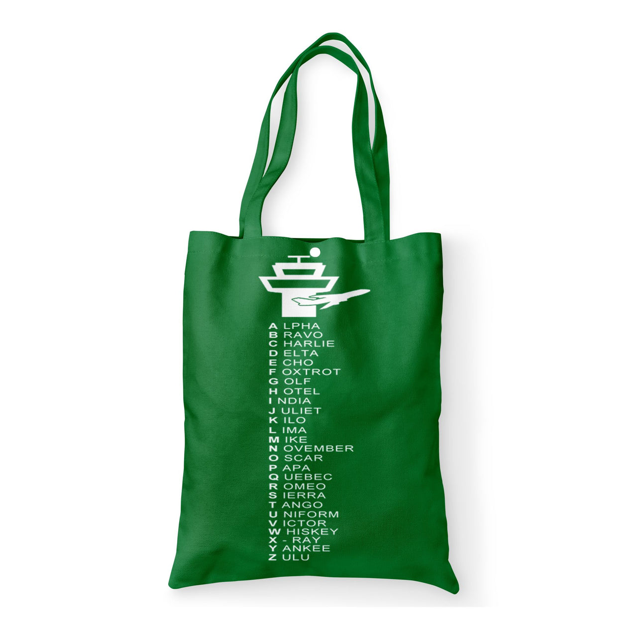 Aviation Alphabet Designed Tote Bags