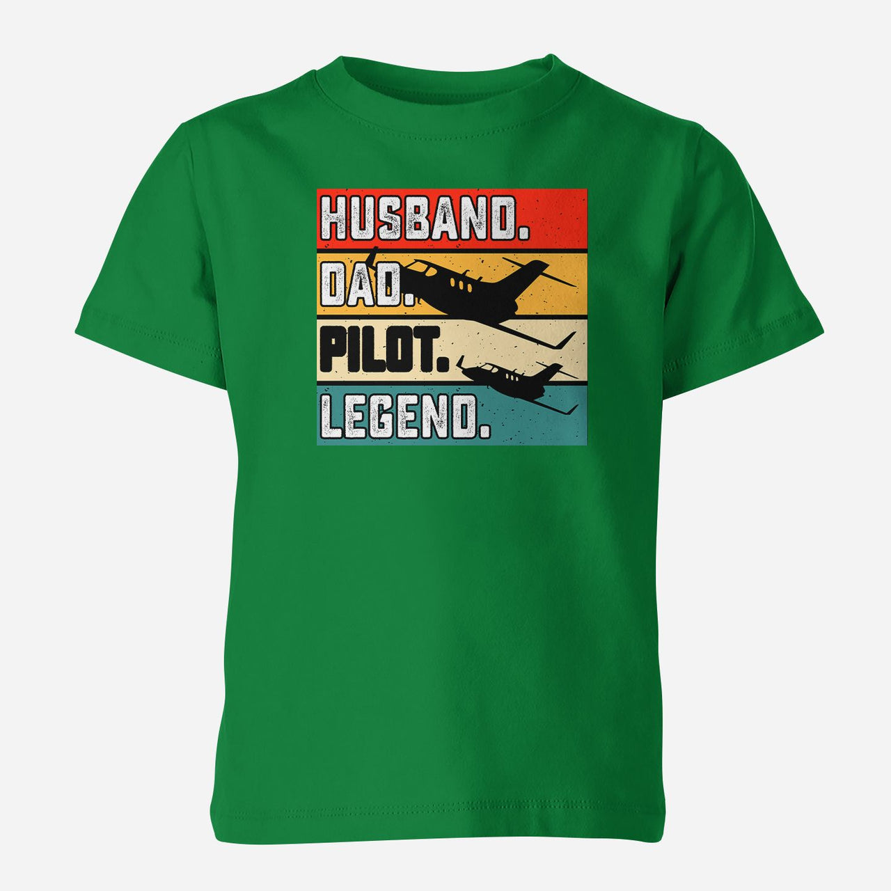 Husband & Dad & Pilot & Legend Designed Children T-Shirts