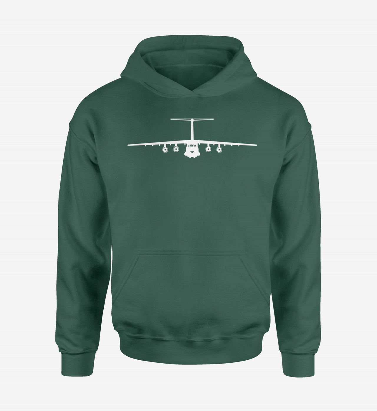 Ilyushin IL-76 Silhouette Designed Hoodies