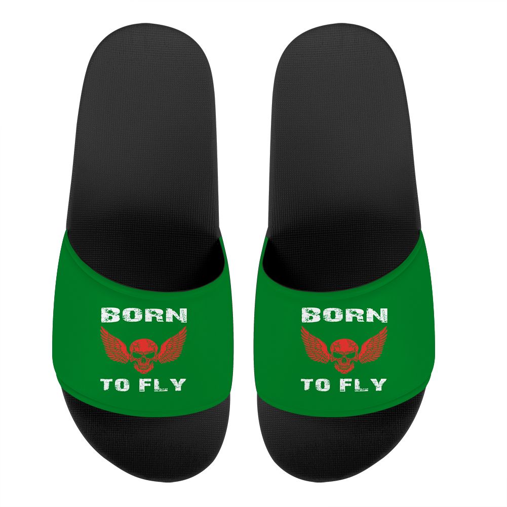 Born To Fly SKELETON Designed Sport Slippers
