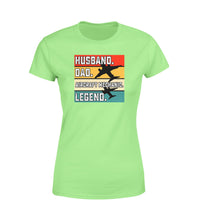 Thumbnail for Husband & Dad & Aircraft Mechanic & Legend Designed Women T-Shirts
