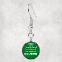 Thumbnail for I Fix Airplanes Designed Earrings