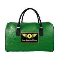 Thumbnail for Custom Name (Special Badge) Designed Leather Travel Bag