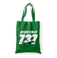 Thumbnail for Super Boeing 737+Text Designed Tote Bags