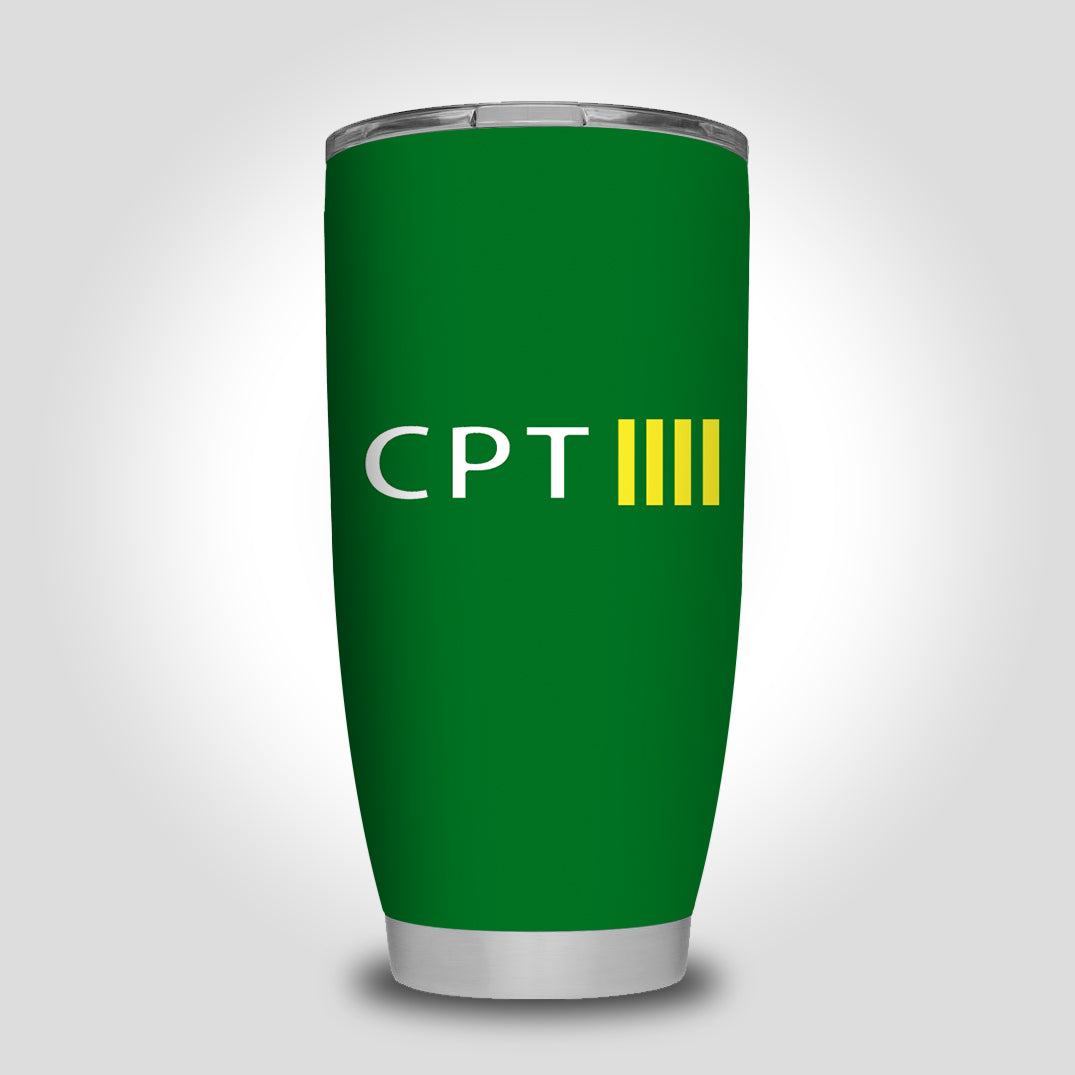 CPT & 4 Lines Designed Tumbler Travel Mugs