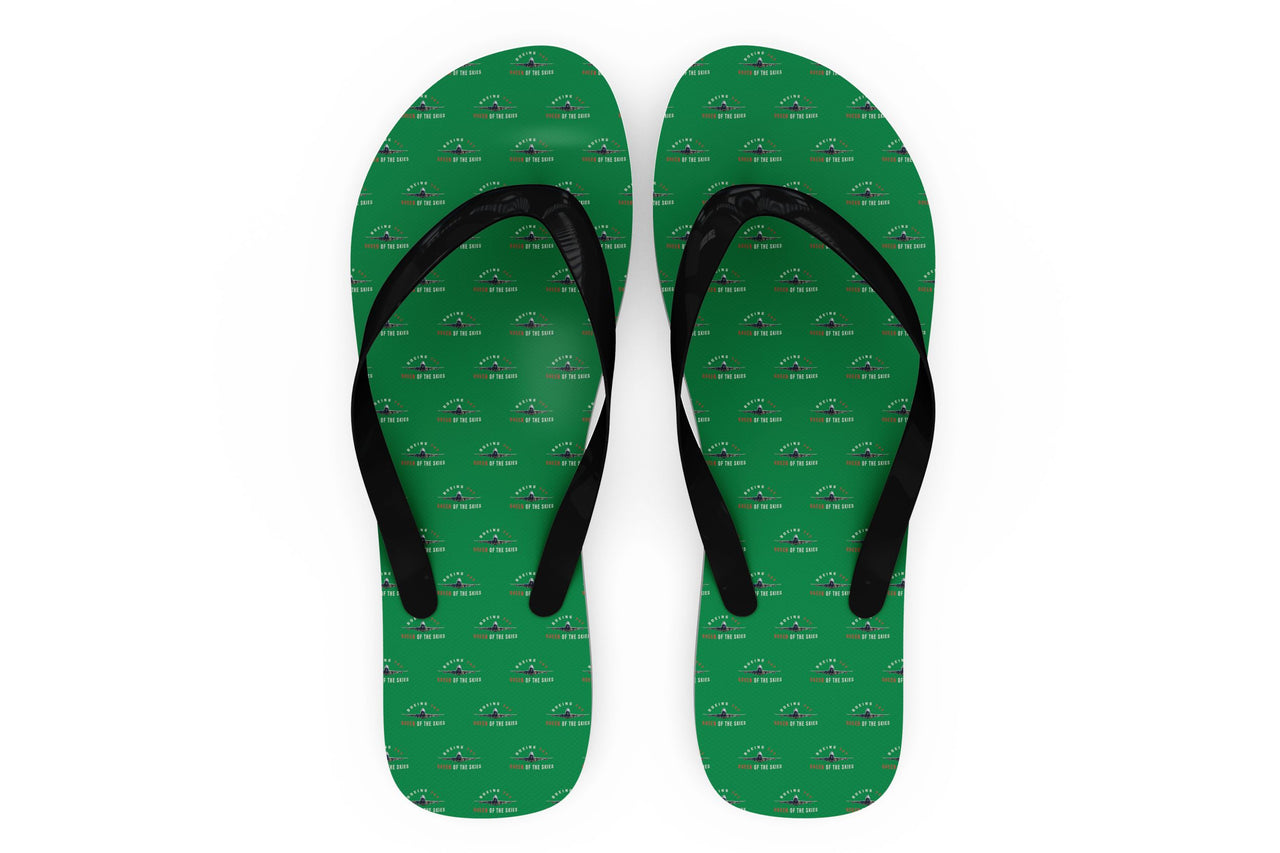 Boeing 747 Queen of the Skies Designed Slippers (Flip Flops)