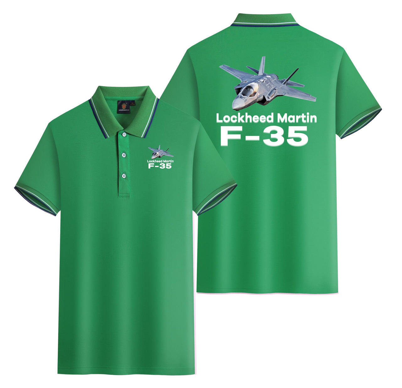 The Lockheed Martin F35 Designed Stylish Polo T-Shirts (Double-Side)