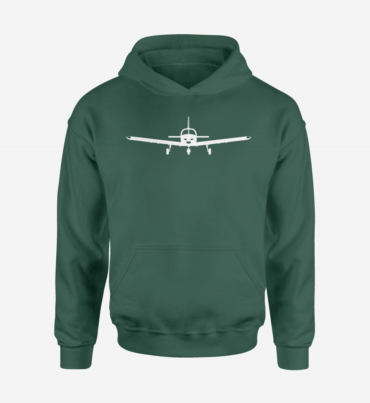 Piper PA28 Silhouette Plane Designed Hoodies