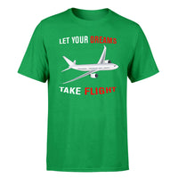 Thumbnail for Let Your Dreams Take Flight Designed T-Shirts