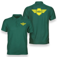 Thumbnail for Born To Fly & Badge Designed Double Side Polo T-Shirts