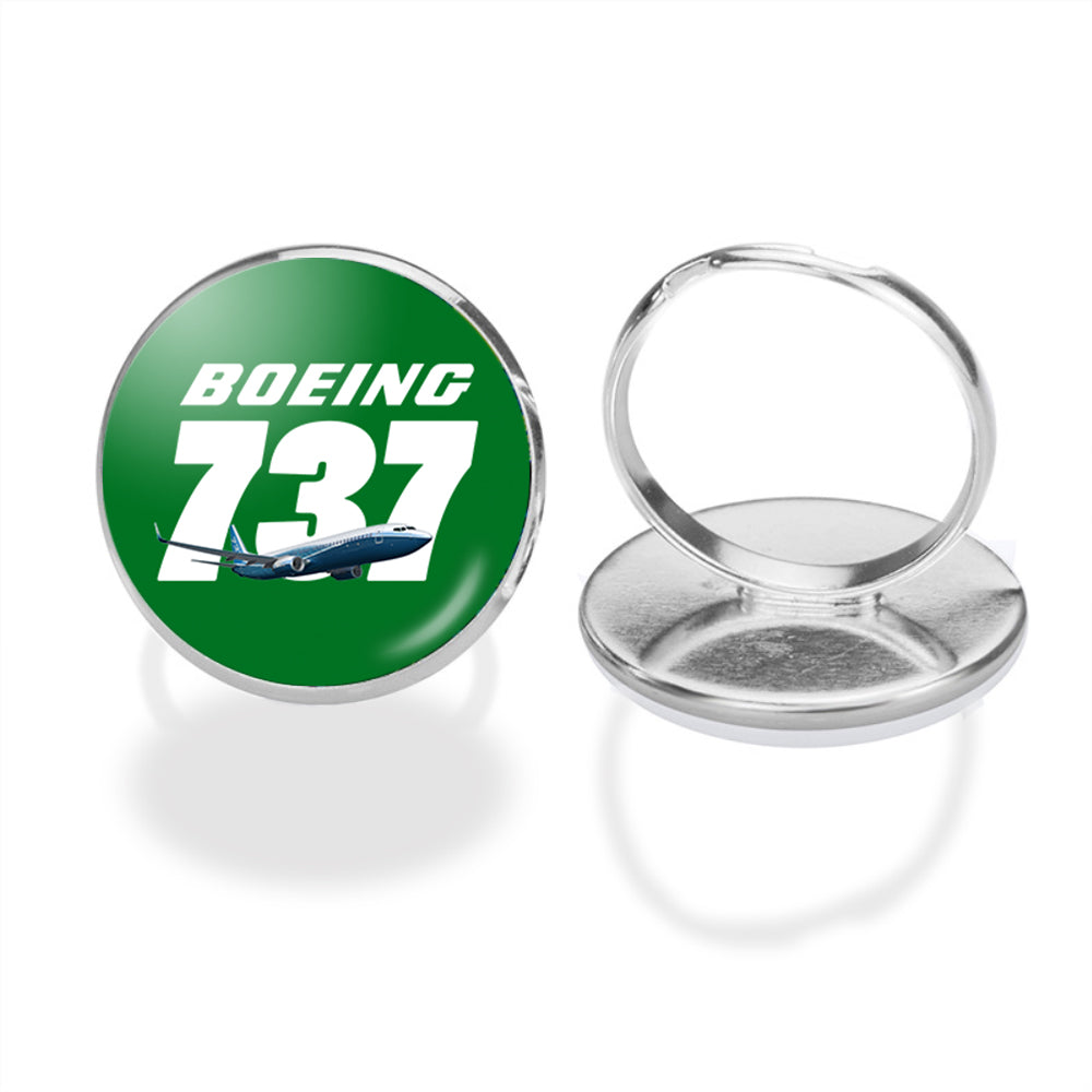 Super Boeing 737+Text Designed Rings