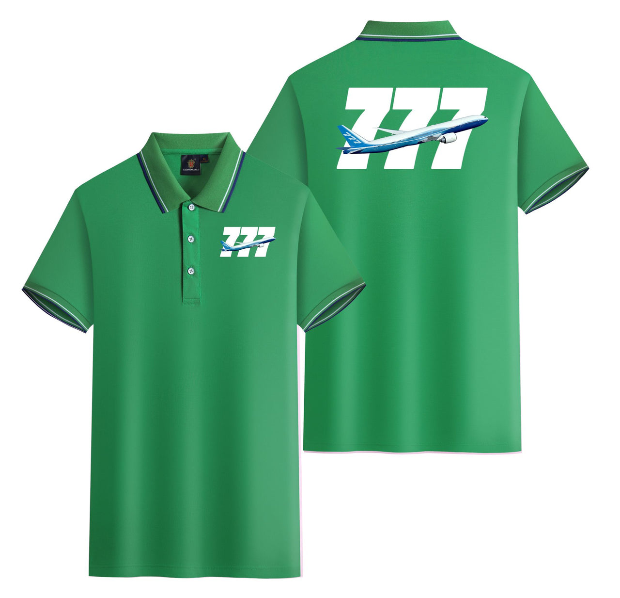 Super Boeing 777 Designed Stylish Polo T-Shirts (Double-Side)
