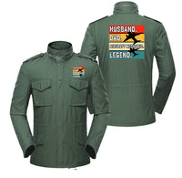 Thumbnail for Husband & Dad & Aircraft Mechanic & Legend Designed Military Coats