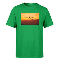 Thumbnail for Landing Aircraft During Sunset Designed T-Shirts