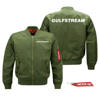 Thumbnail for Gulfstream & Text Designed Pilot Jackets (Customizable)