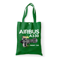 Thumbnail for Airbus A330 & Trent 700 Engine Designed Tote Bags