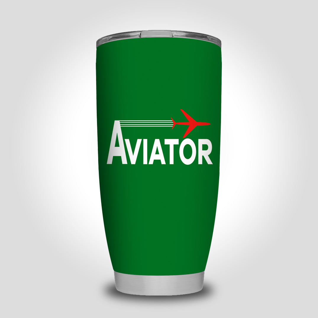 Aviator Designed Tumbler Travel Mugs