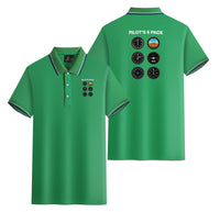 Thumbnail for Pilot's 6 Pack Designed Stylish Polo T-Shirts (Double-Side)